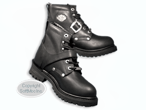 Harley Davidson women's Faded Glory black leather boots