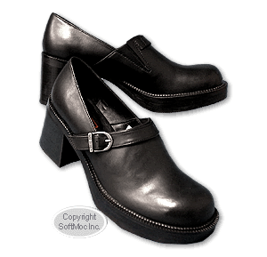 Harley Davidson women's Pavment black leather dress shoe