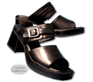Harley Davidson women's Pavemewnt two strap black sandal