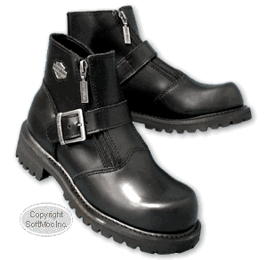 Harley Davidson women's Wayward black ankle boot