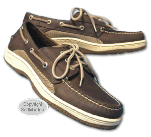 Sperry Top-Sider men's Billfish dark tan boat shoe in wide