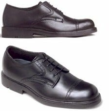 Deerstags men's I nquest black leather dress shoe in wide.