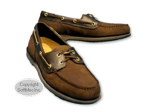 Rockport men's Perth brown nubuck boat shoe in wide