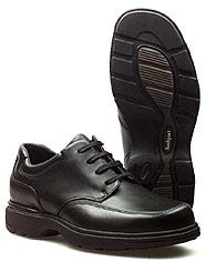 Rockport men's Granada black leather walking shoe in wide