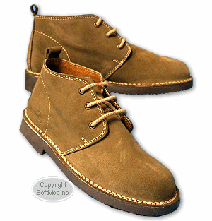 Geronimo men's Pistol beige suede desert boot