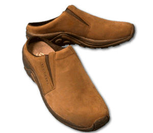 Merrell men's Jungle Slide brown nubuck clog