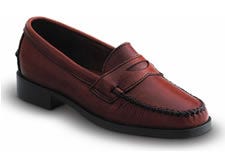 Dexter women's Stanford cognac leather loafer in wide