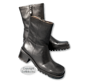 Tommy Hilfiger women's Marly black leather mid-calf boot