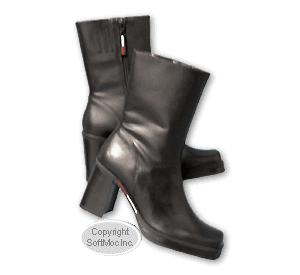 Tommy Hilfiger women's Chelsea Mid black leather  boot