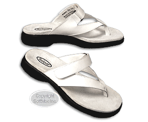 Rockport women's Juniper white thong sandal