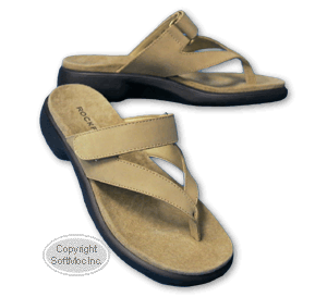 Rockport women's Juniper true tan thong sandal