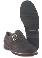Rockport women's Hildy black nubuck side buckle shoe in a wide