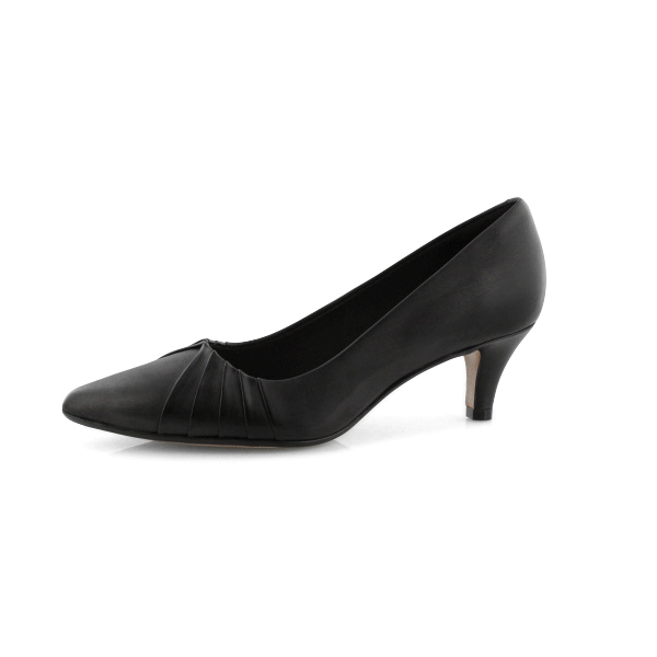 Clarks Women's LINVALE CROWN black dress heel | SoftMoc.com