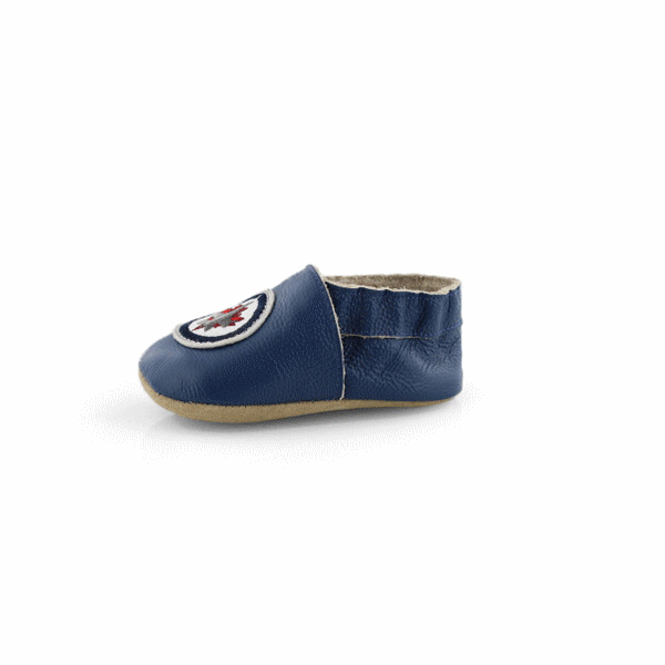 Gredico- NHL Infants' JETS blue slippers | SoftMoc.com