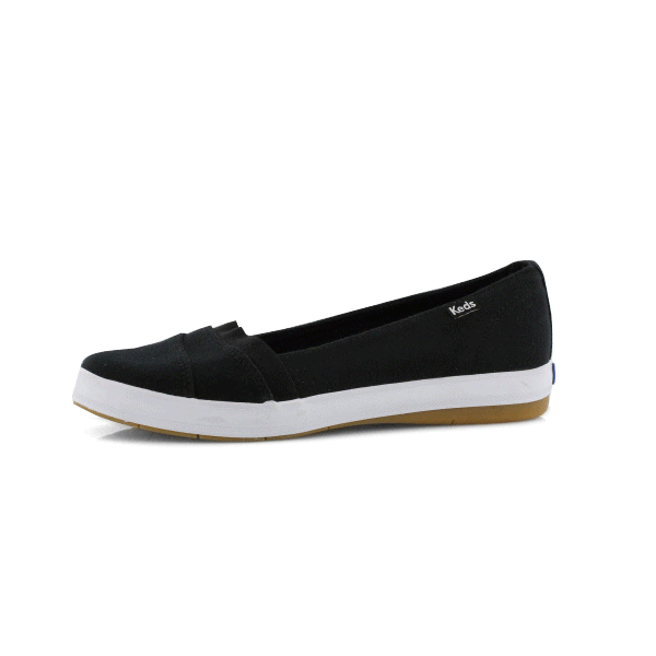 Keds Women's CARMEL TWILL black slip on shoes | SoftMoc.com