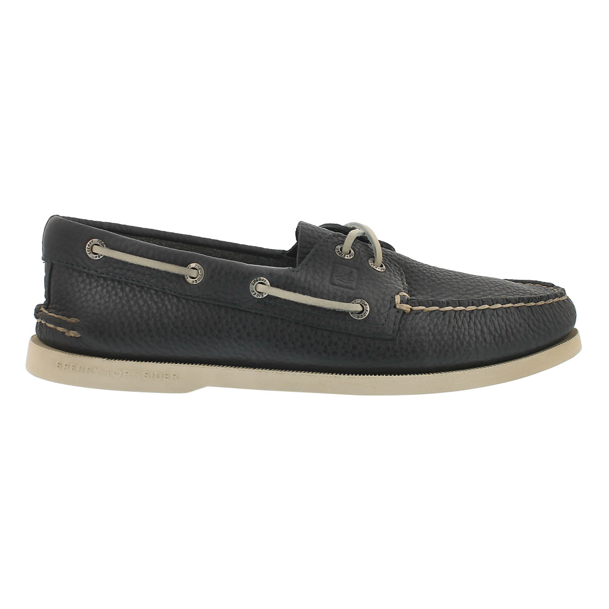 Mns A/O 2-eye navy boat shoe