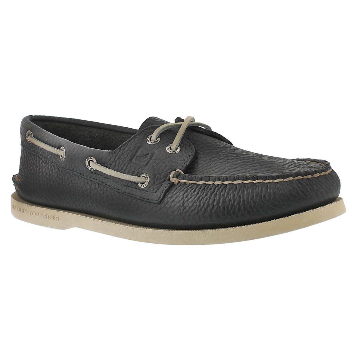 Mns A/O 2-eye navy boat shoe