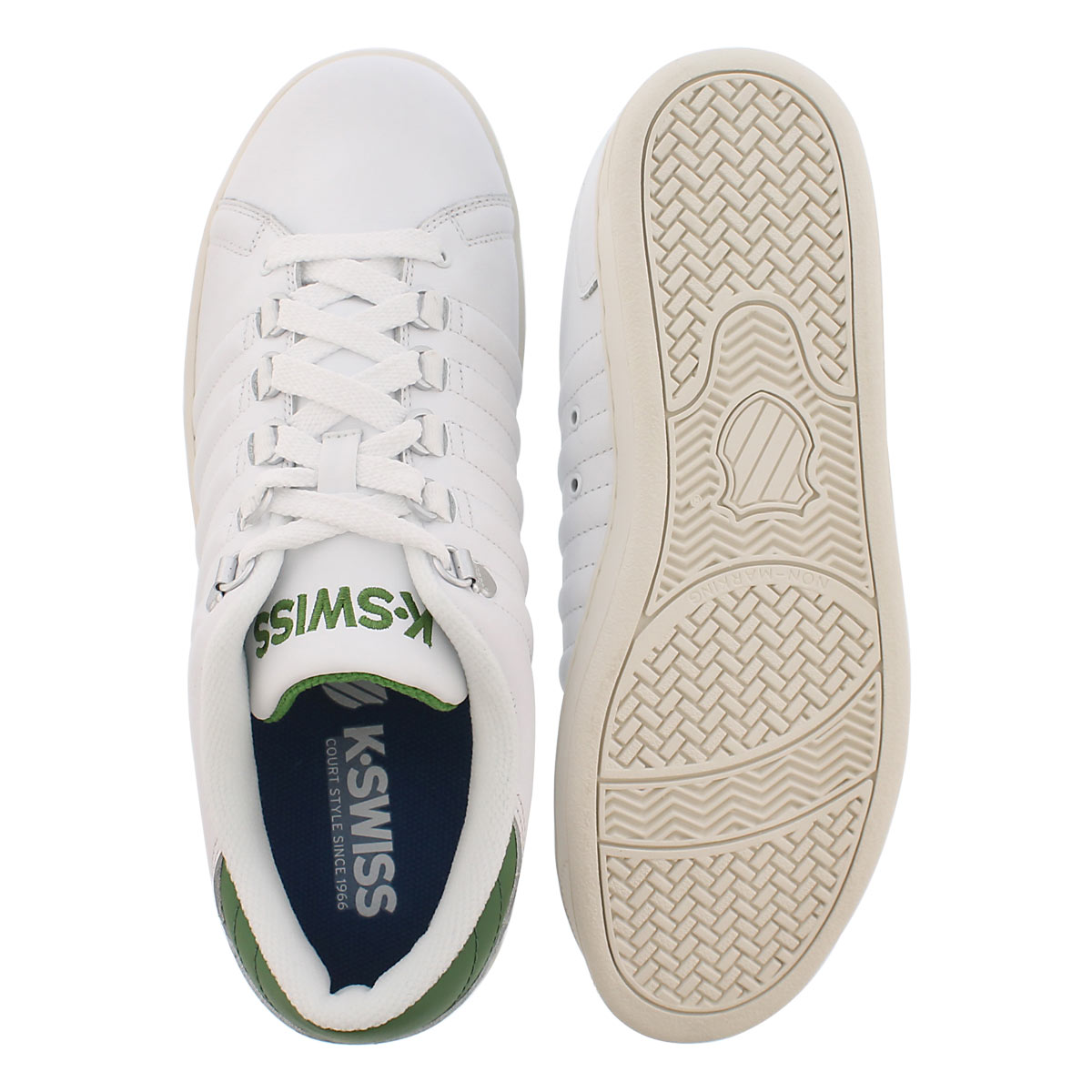 Mns Lozan white/green lace up sneaker