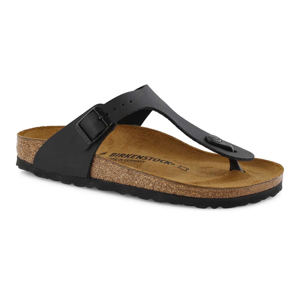 Lds Gizeh BF blk thong sandal- Narrow