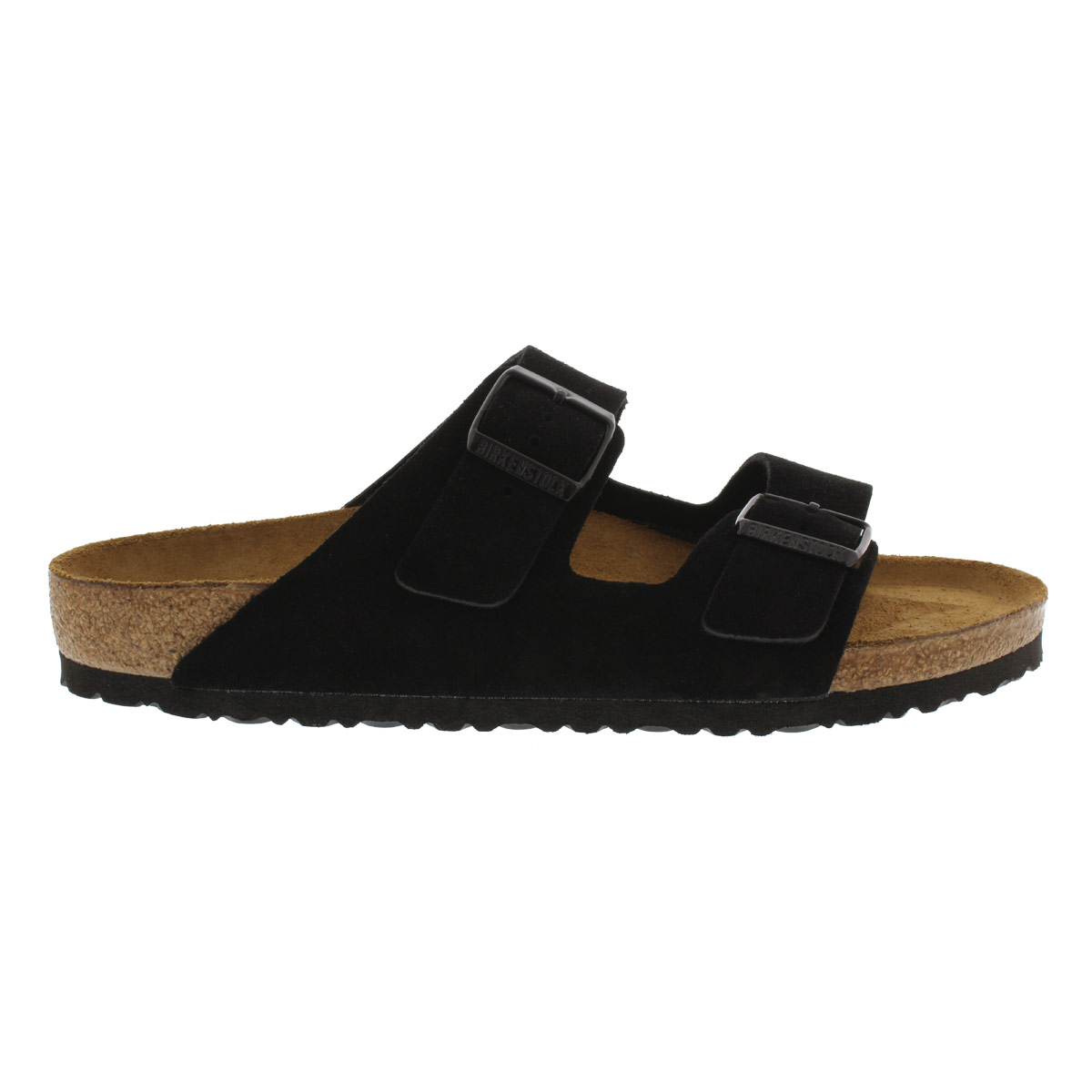 Mns Arizona black suede 2 strap sandal