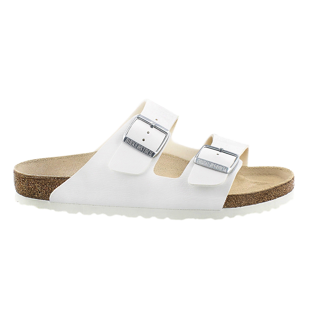 Lds Arizona wht 2 strap sandal