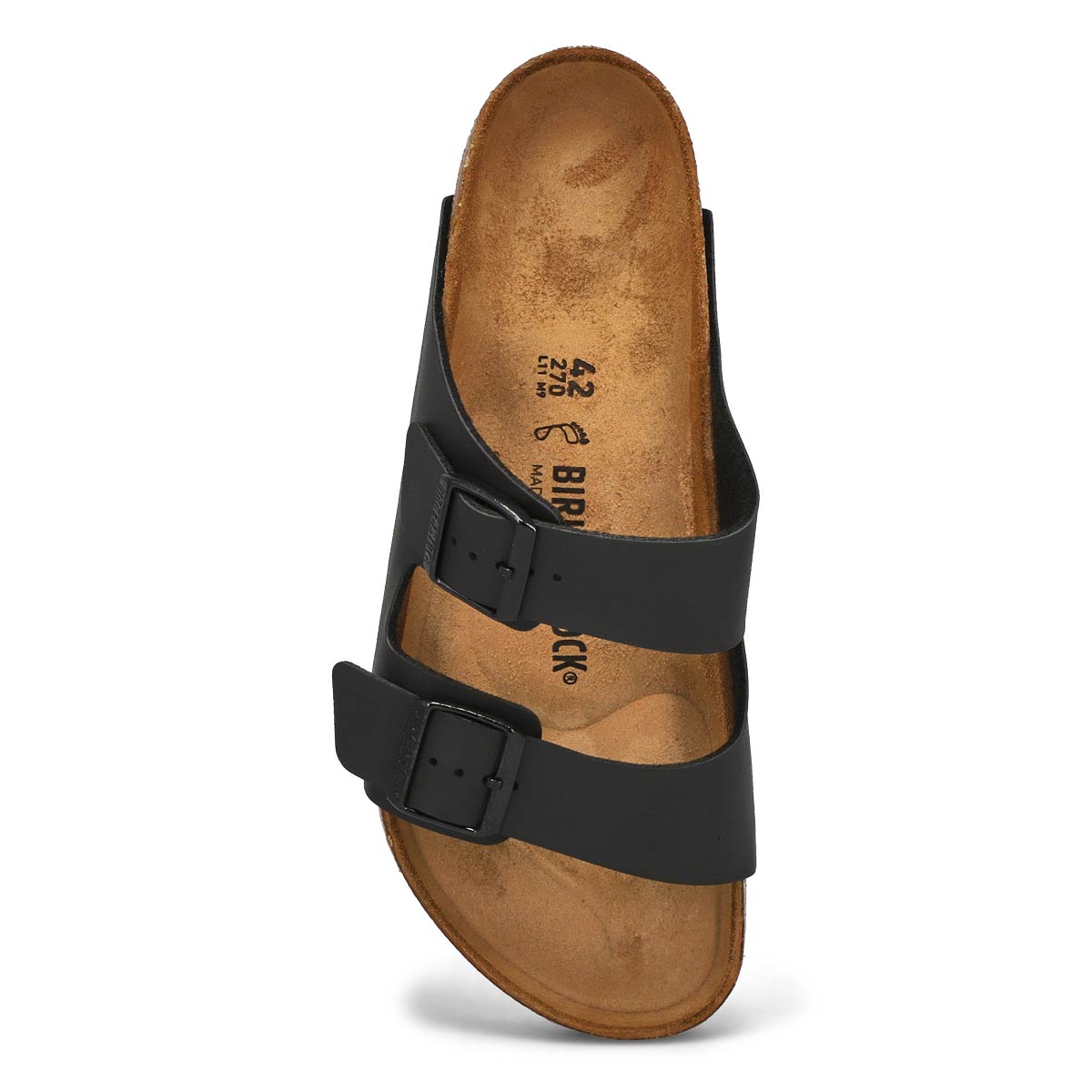 Mns Arizona BF black 2 strap sandal