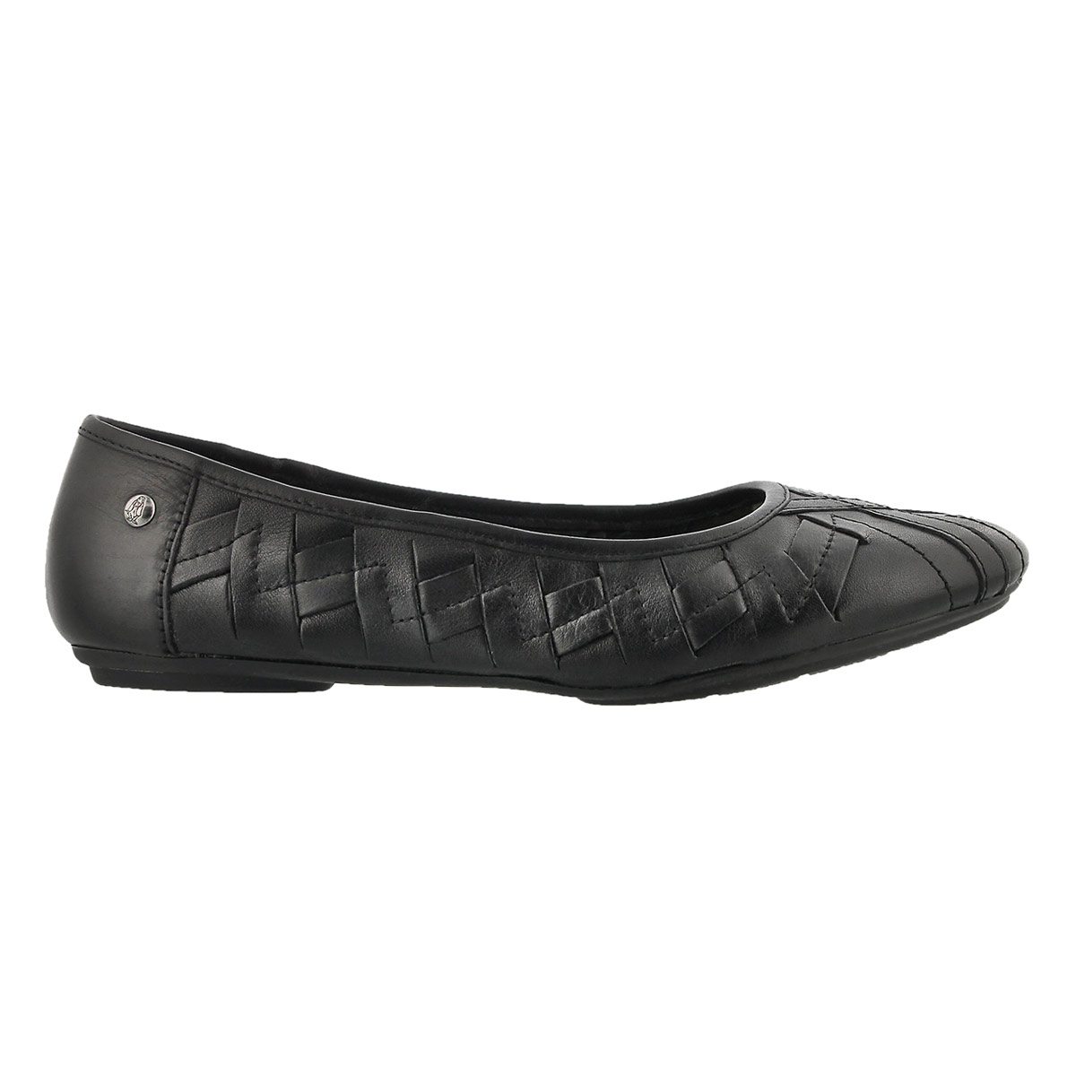 Lds Emmaline Chaste blk weaved flat