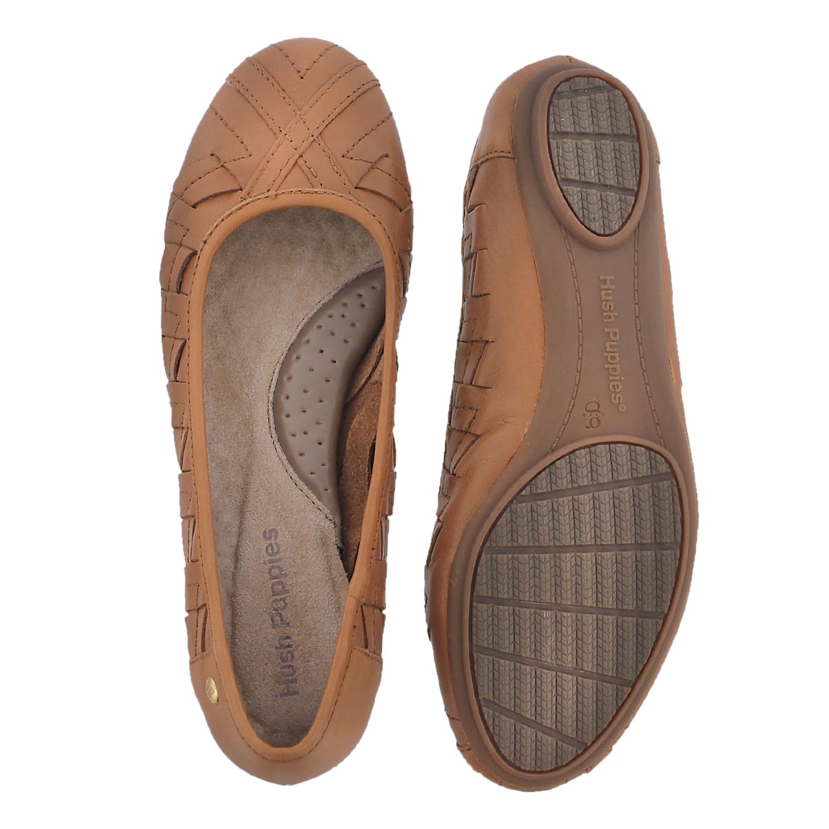 Lds Emmaline Chaste tan weaved flat
