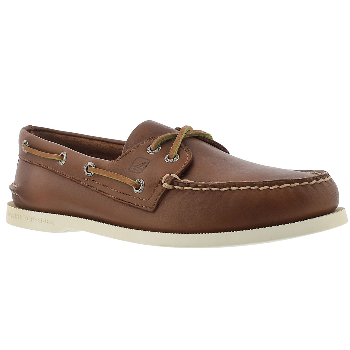 Mns A/O 2 eye tan boat shoe