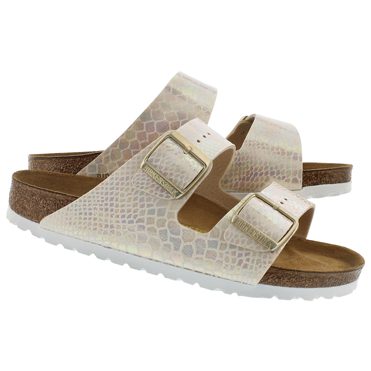 Sandale ARIZONA, serp. crème brill, fem