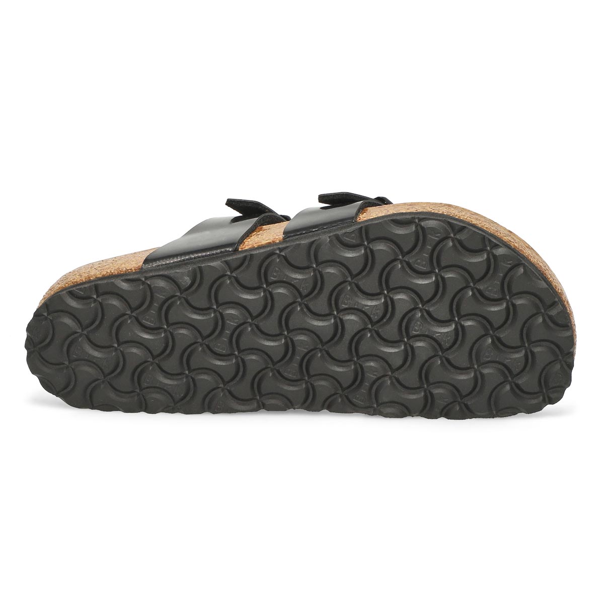 Lds Mayari blk pat toe sleeve thong