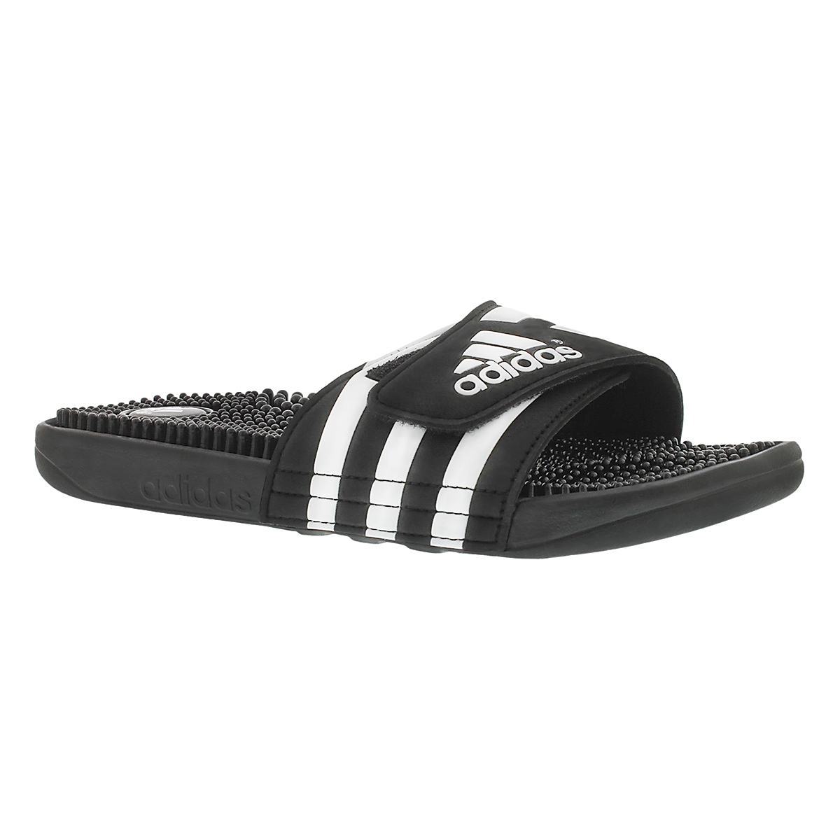 Men's ADISSAGE black/white slide sandals