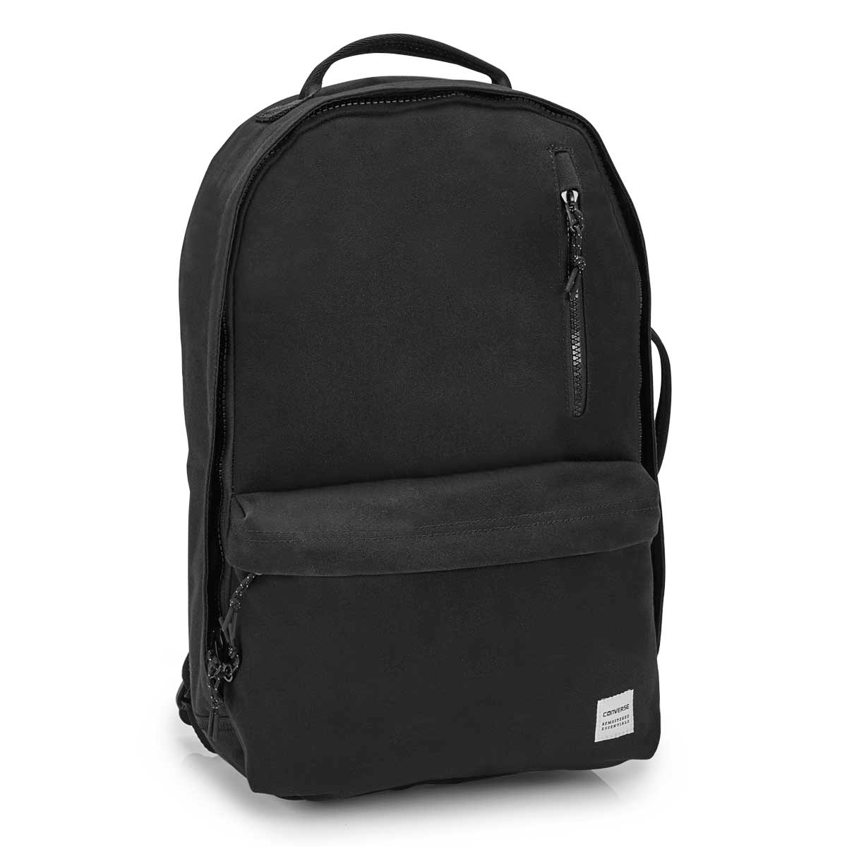 Unisex ESSENTIALS black canvas backpack