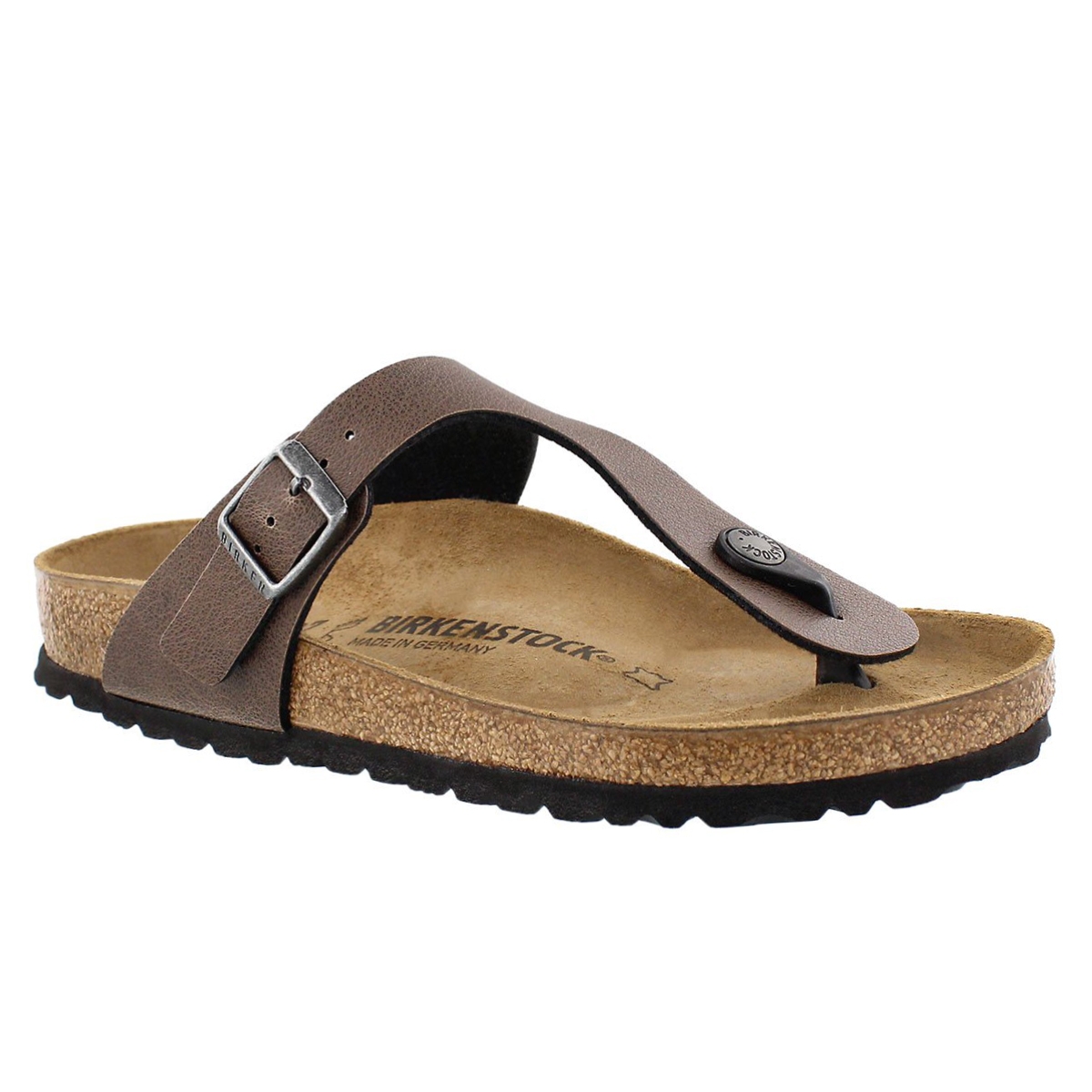 Women's GIZEH brown BF thong sandals