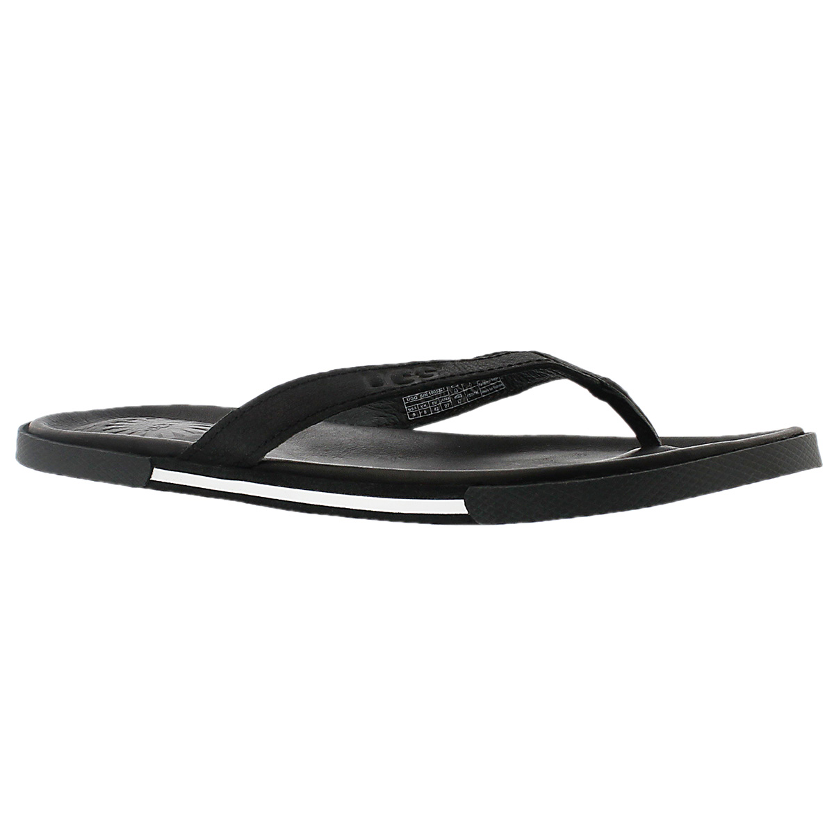 Mns Bennison II black leather sandal