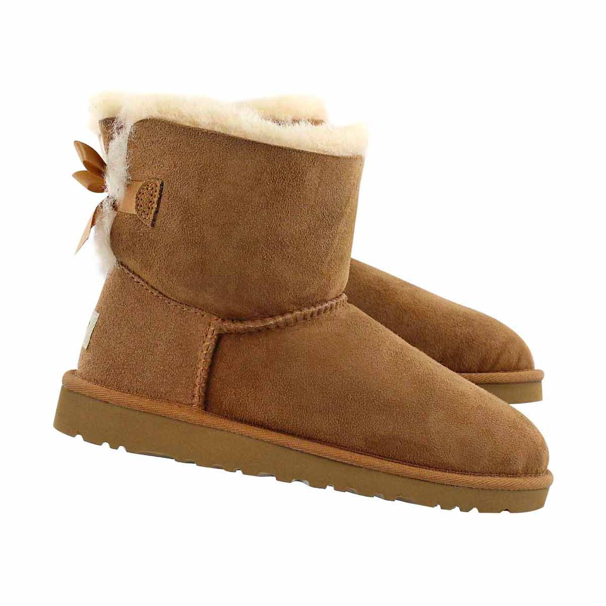 Grls Mini Bailey Bow ches sheepskin boot