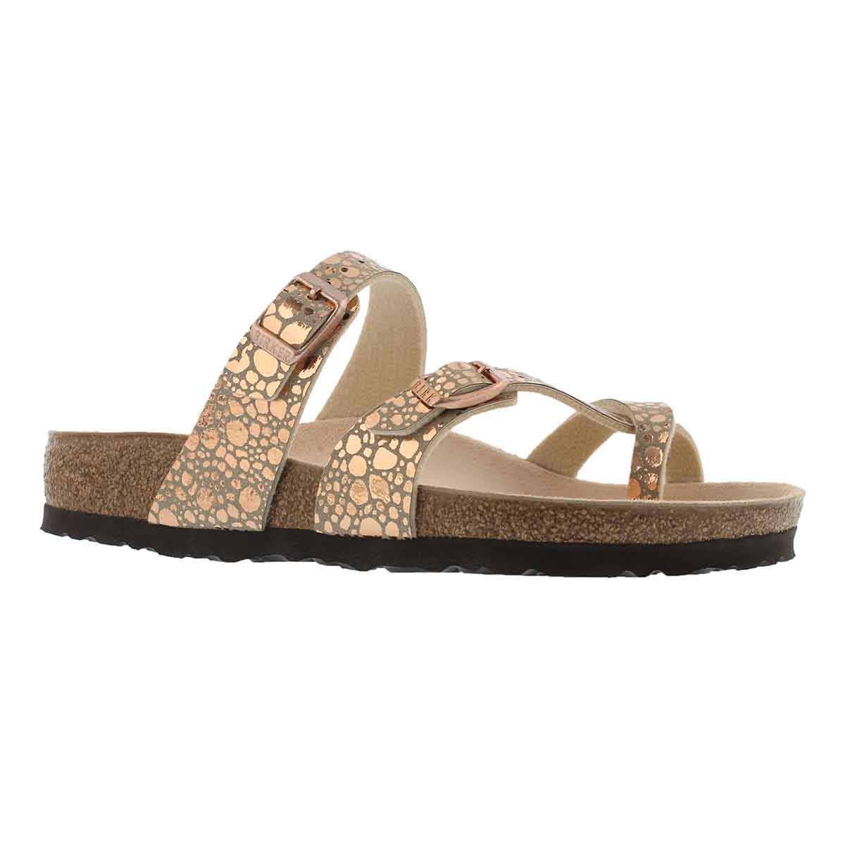 Lds Mayari BF mtlc stone cppr toe sleeve