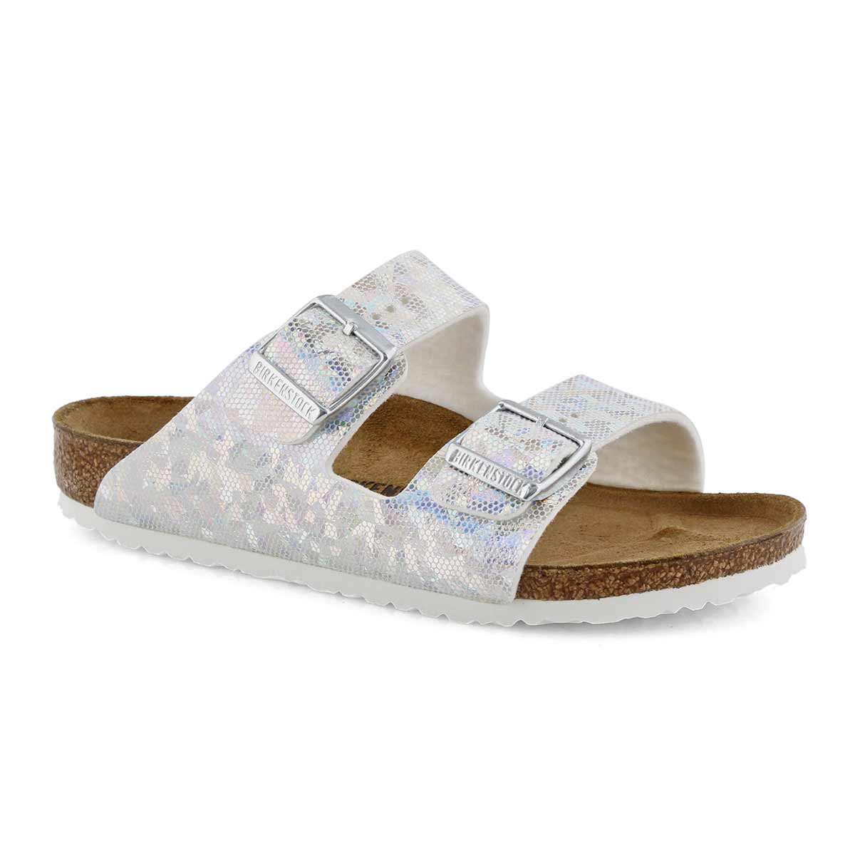 Grls Arizona BF silver 2 strap sandal-N