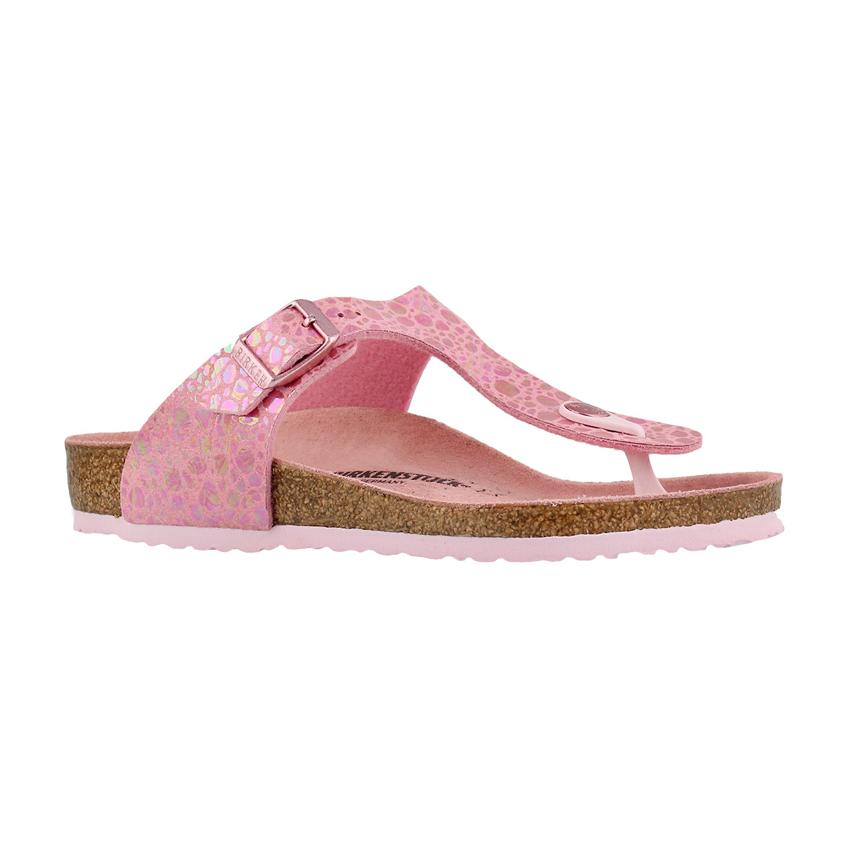 Girls' GIZEH BF metallic pink thg sandals - Narrow