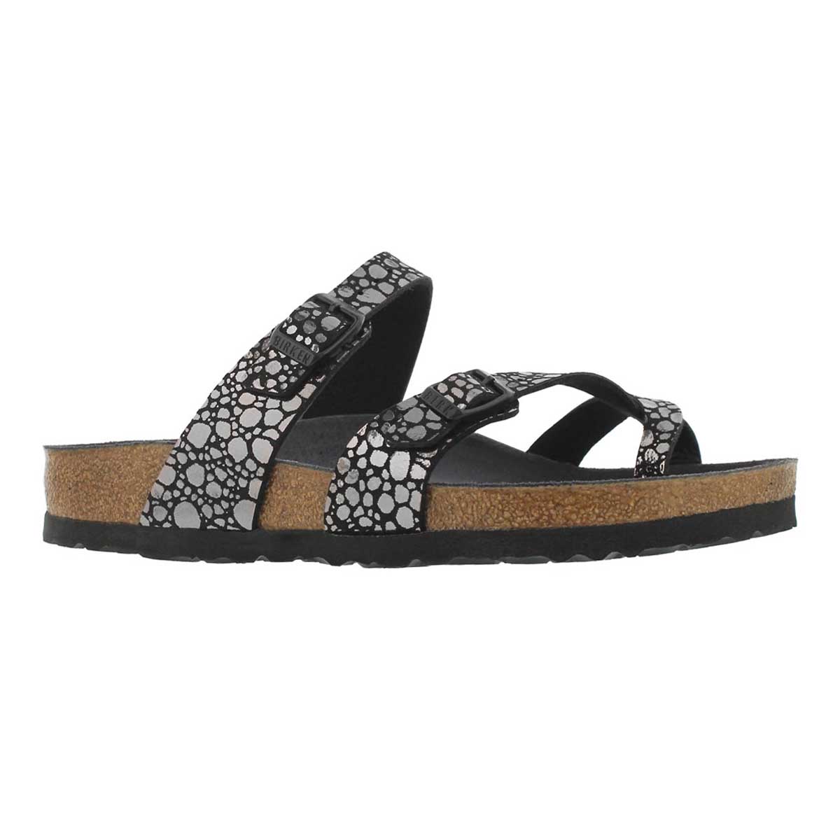Lds Mayari BF mtlc stones blk toe sleeve