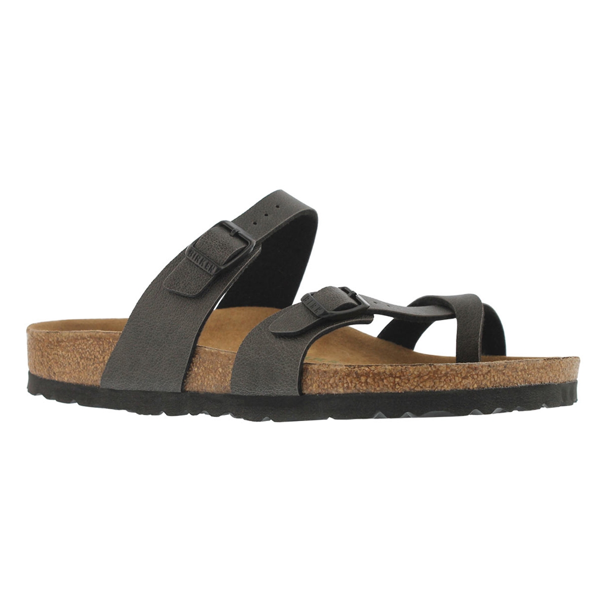 Women's MAYARI VEG BF pullup anthracite sandals