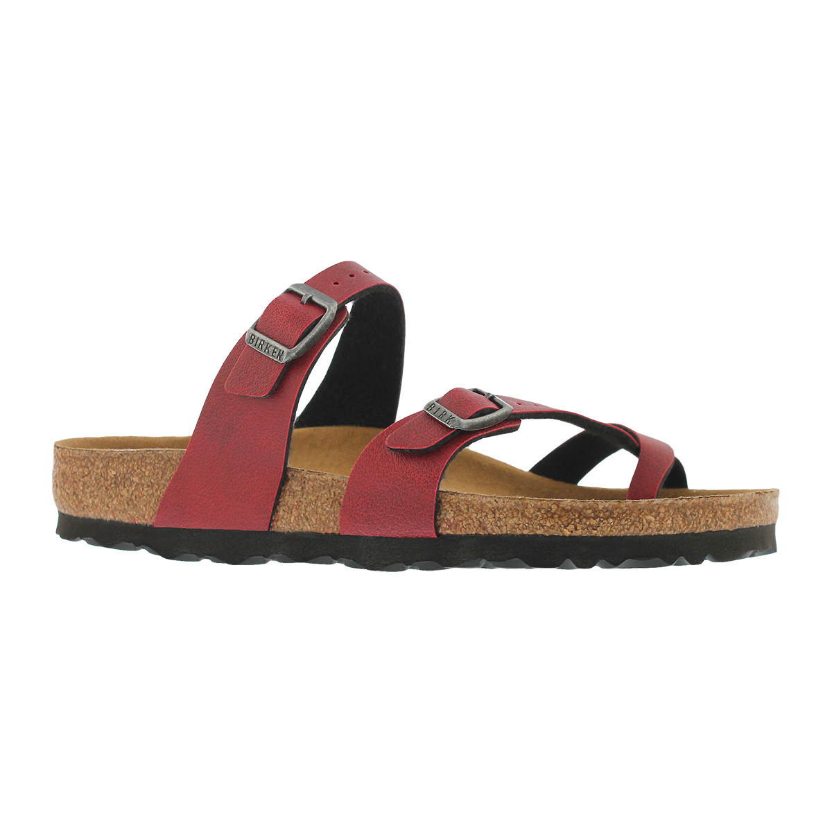 Women's MAYARI VEG BF pullup bordeaux sandals