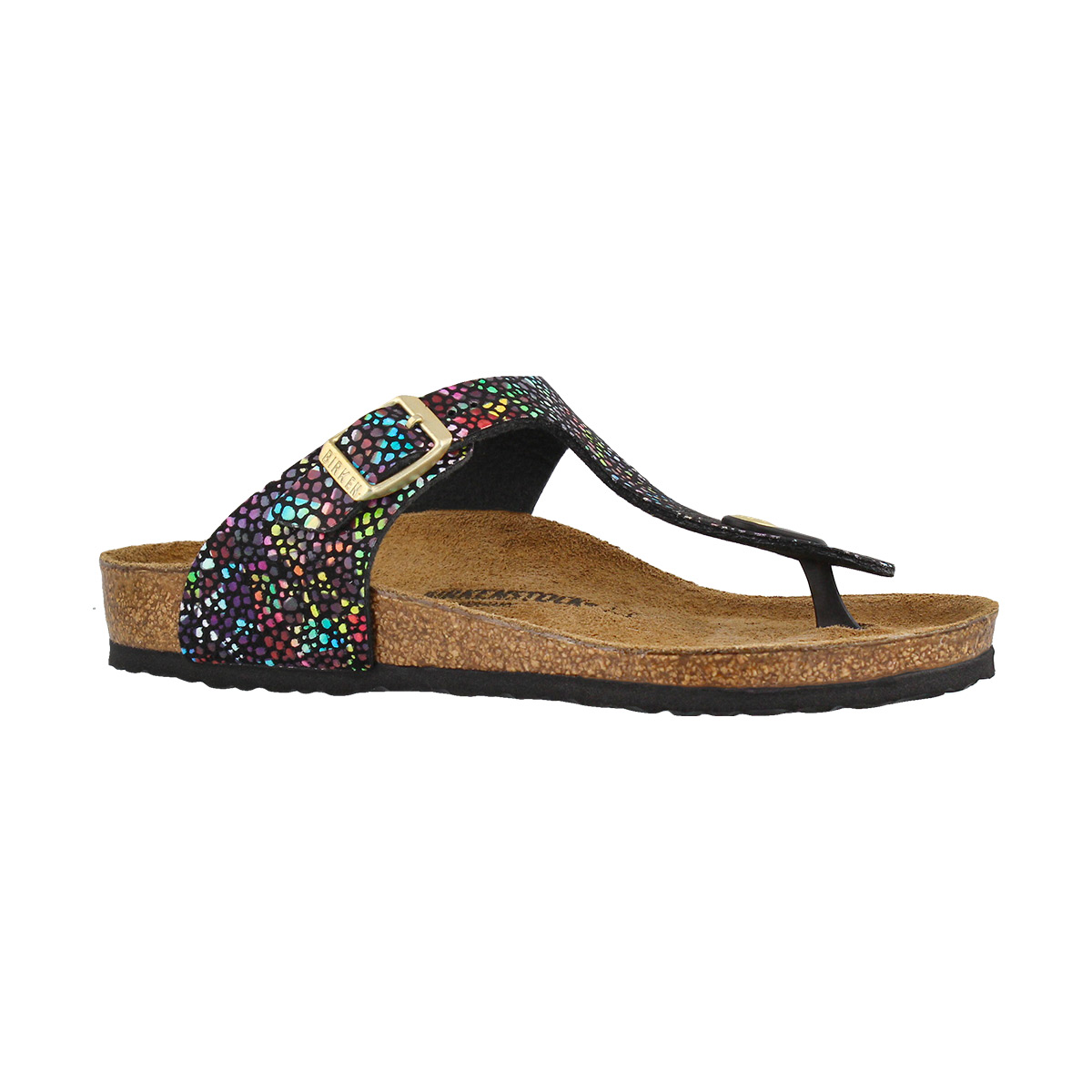 Girls' GIZEH BF orient mosaic blk thong sandals