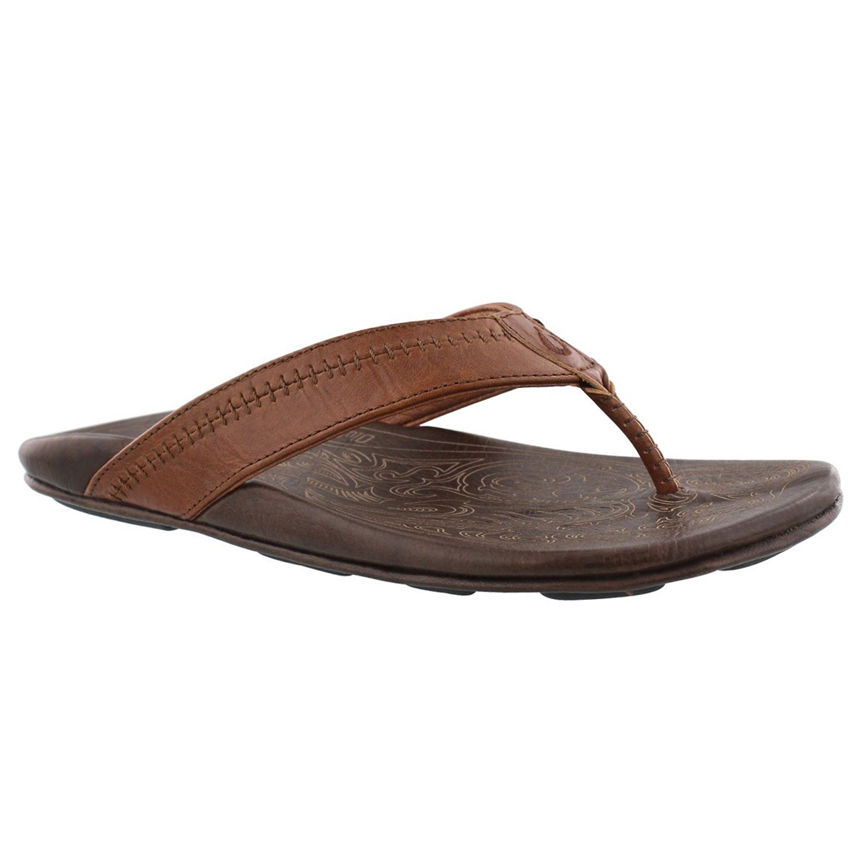 Mns Hiapo rum/dark lava thong sandal