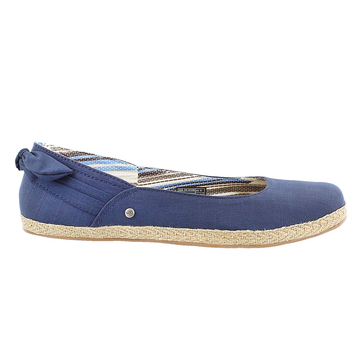 Lds Perrie navy slip on espadrilles