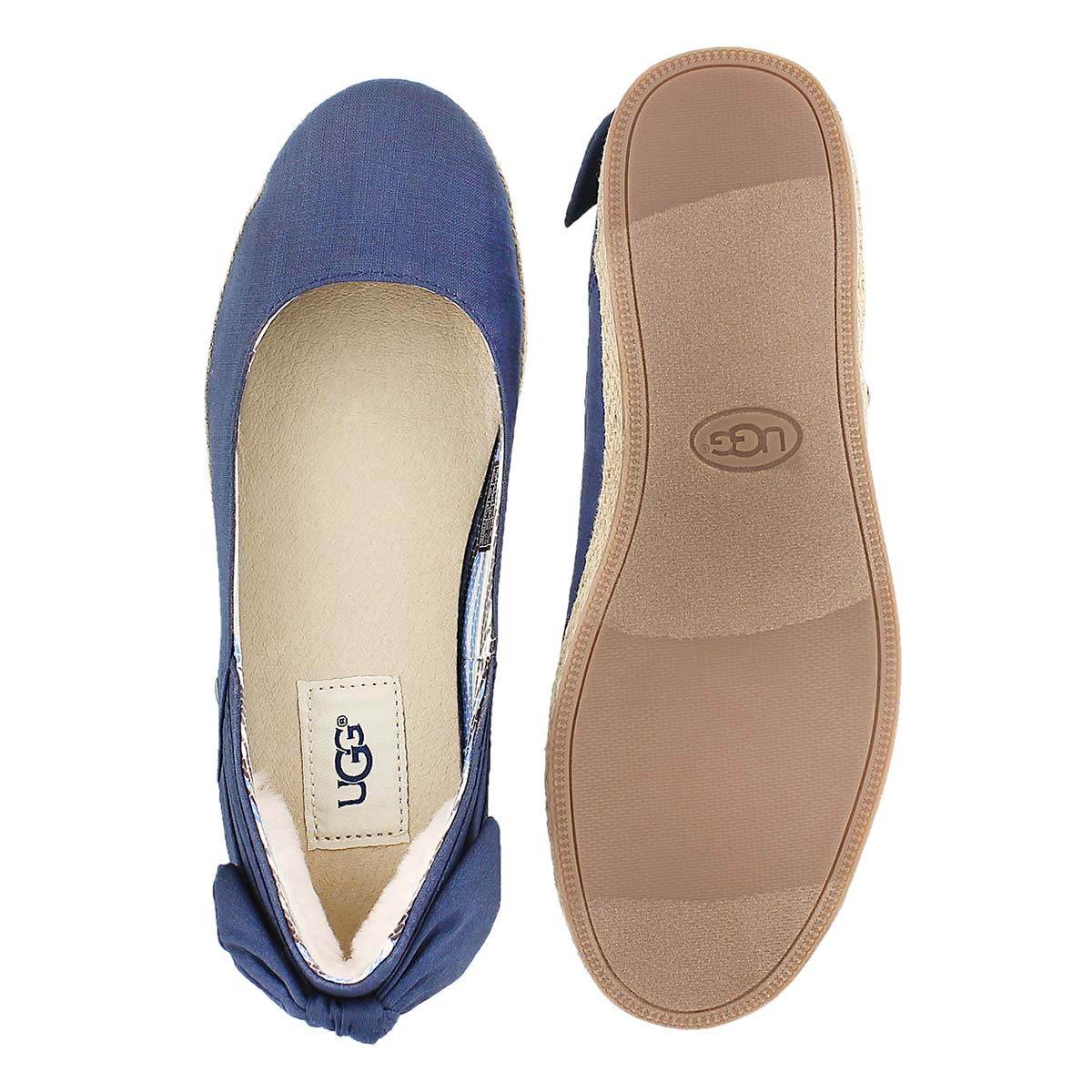 Lds Perrie navy slip on espadrilles