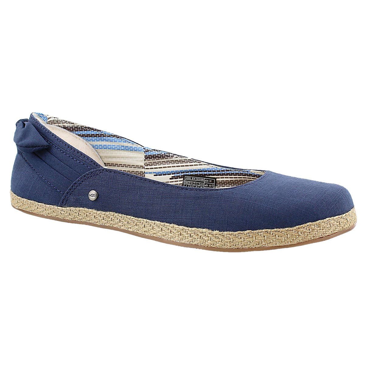 Lds Perrie navy slip on espadrilles
