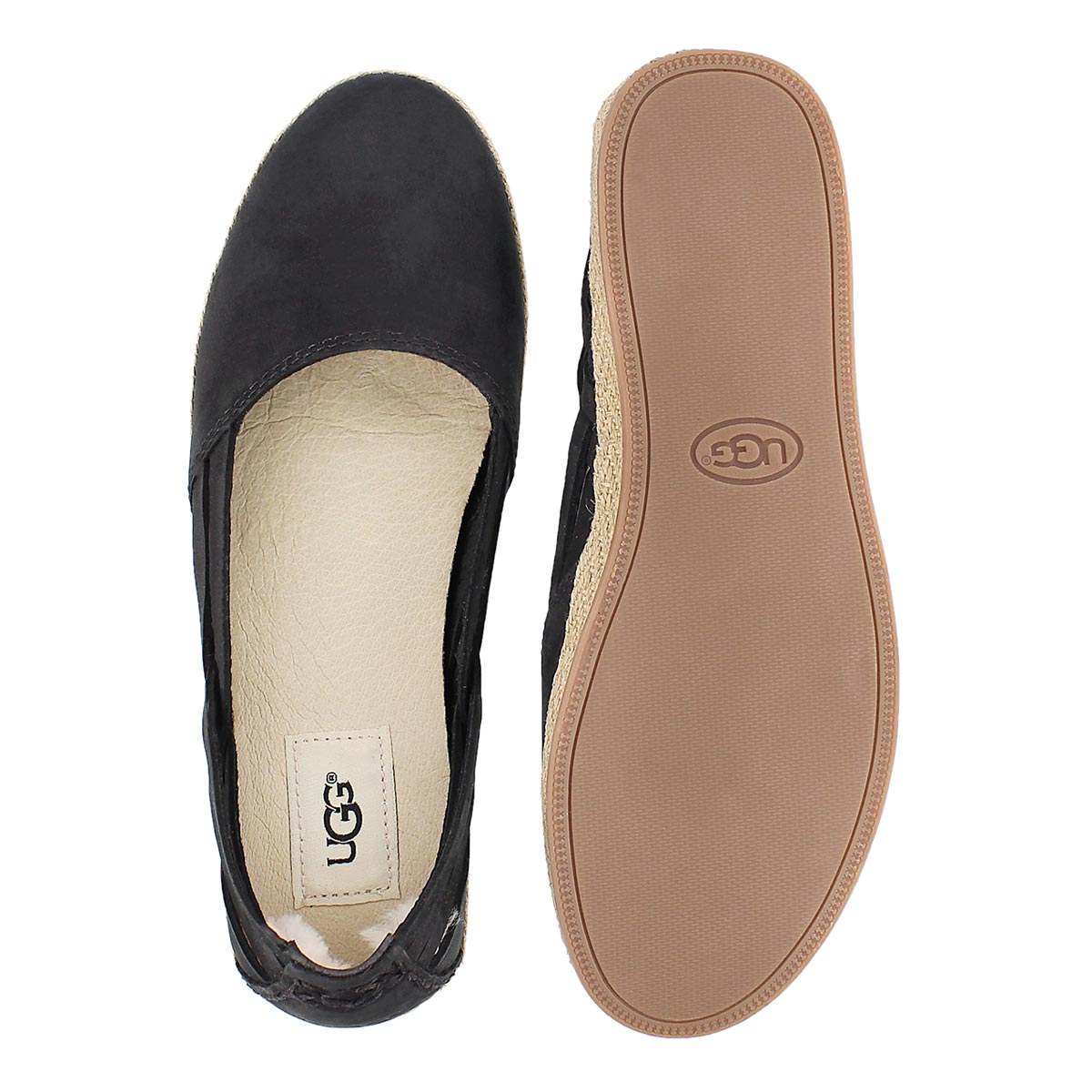 Lds Tippie black slip on espadrille