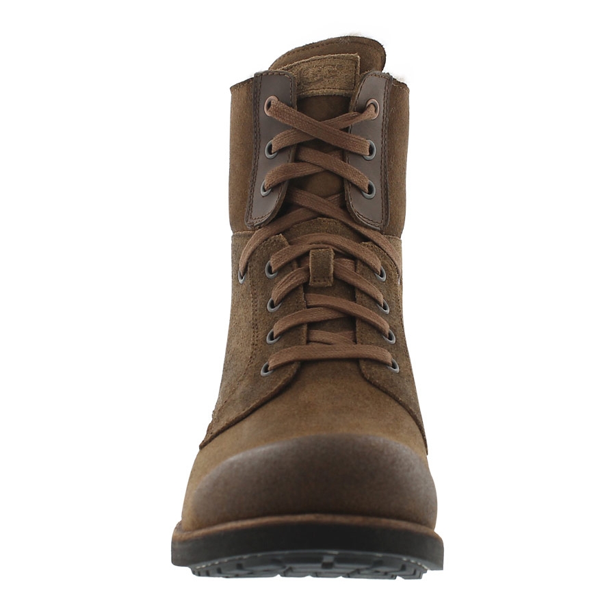Mns Larus chestnut laceup combat boot