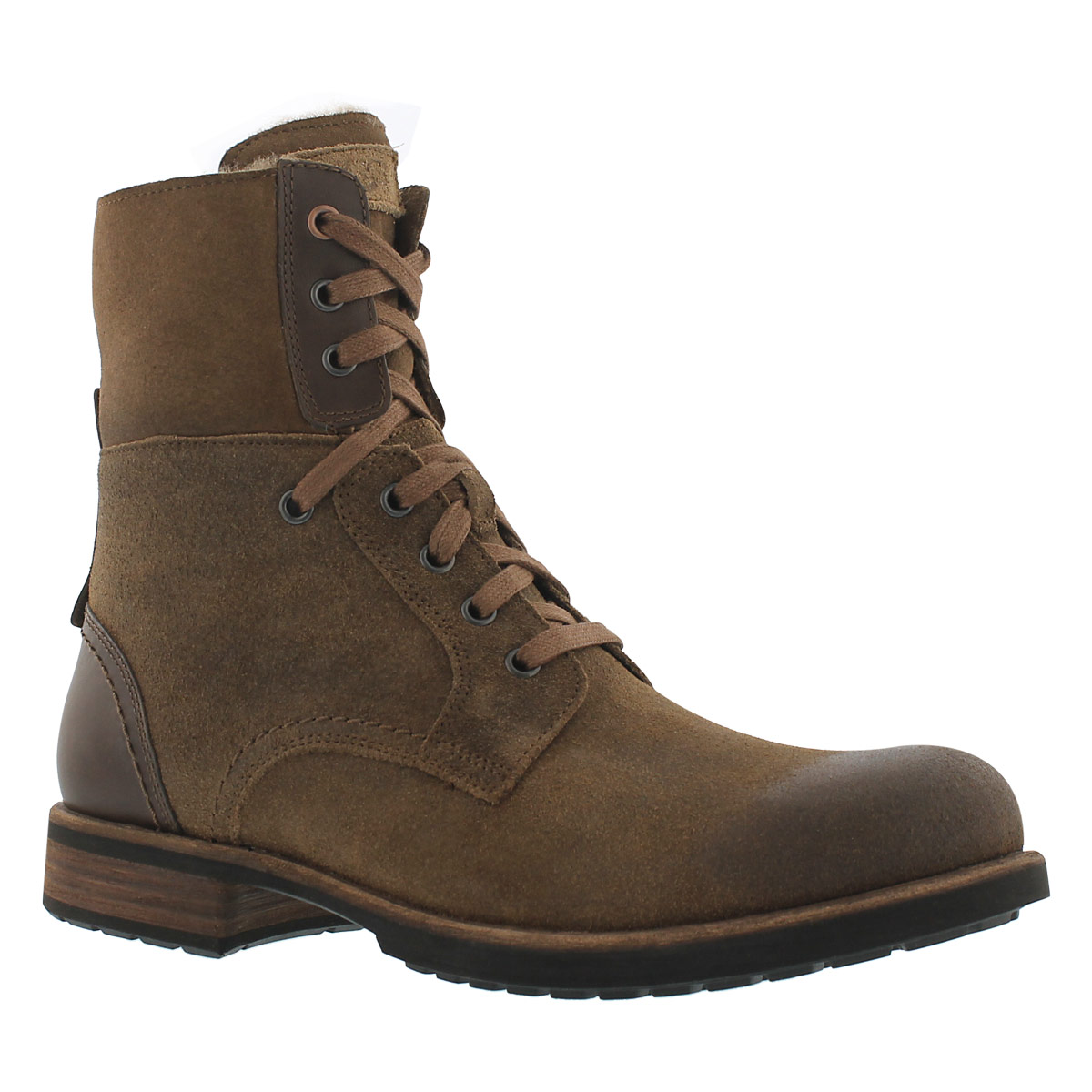 Mns Larus chestnut laceup combat boot